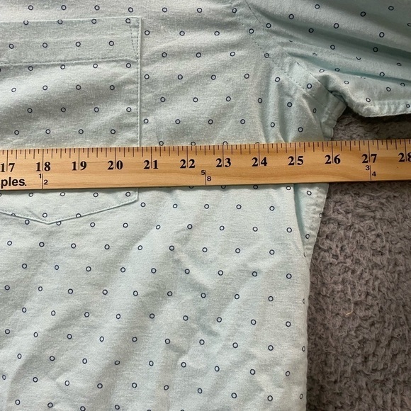 Goodfellow Shirt Button-up Long Sleeve Blue XXL Slim New - Picture 11 of 14